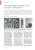Die Implantologie-Innovation 2011: Champions (R)Evolution®