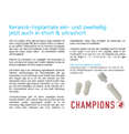 Keramik-Implantate ein- und zweiteilig: jetzt auch in short & ultrashort
